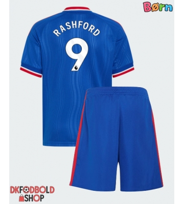 Manchester United Marcus Rashford #9 Udebanesæt Børn 2026-27 Kort ærmer (+ korte bukser)